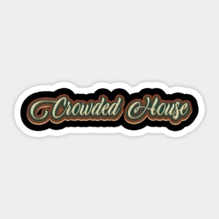 vintage tex Crowded House Sticker